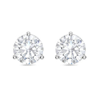 Diana M Jewels - 10.00 Cts Lab Grown Diamond Round Studs Earrings In 3 Prong