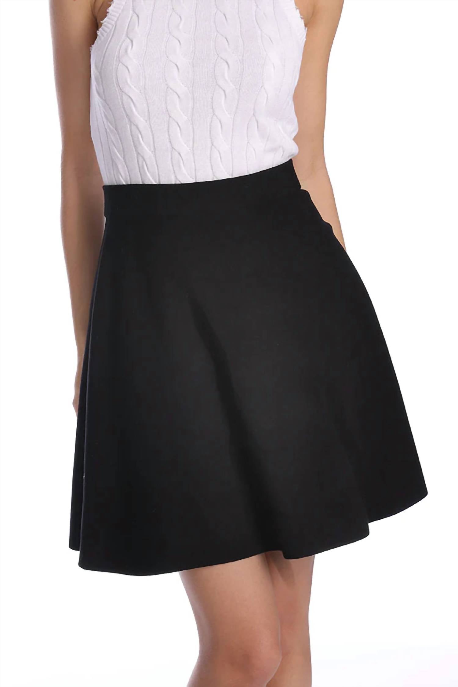 Minnie Rose - Viscose Flared Skirt
