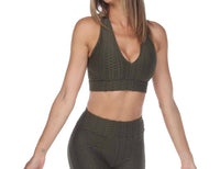 GOLDHAUS Tiktok Sports Bra in olive - women's intimate