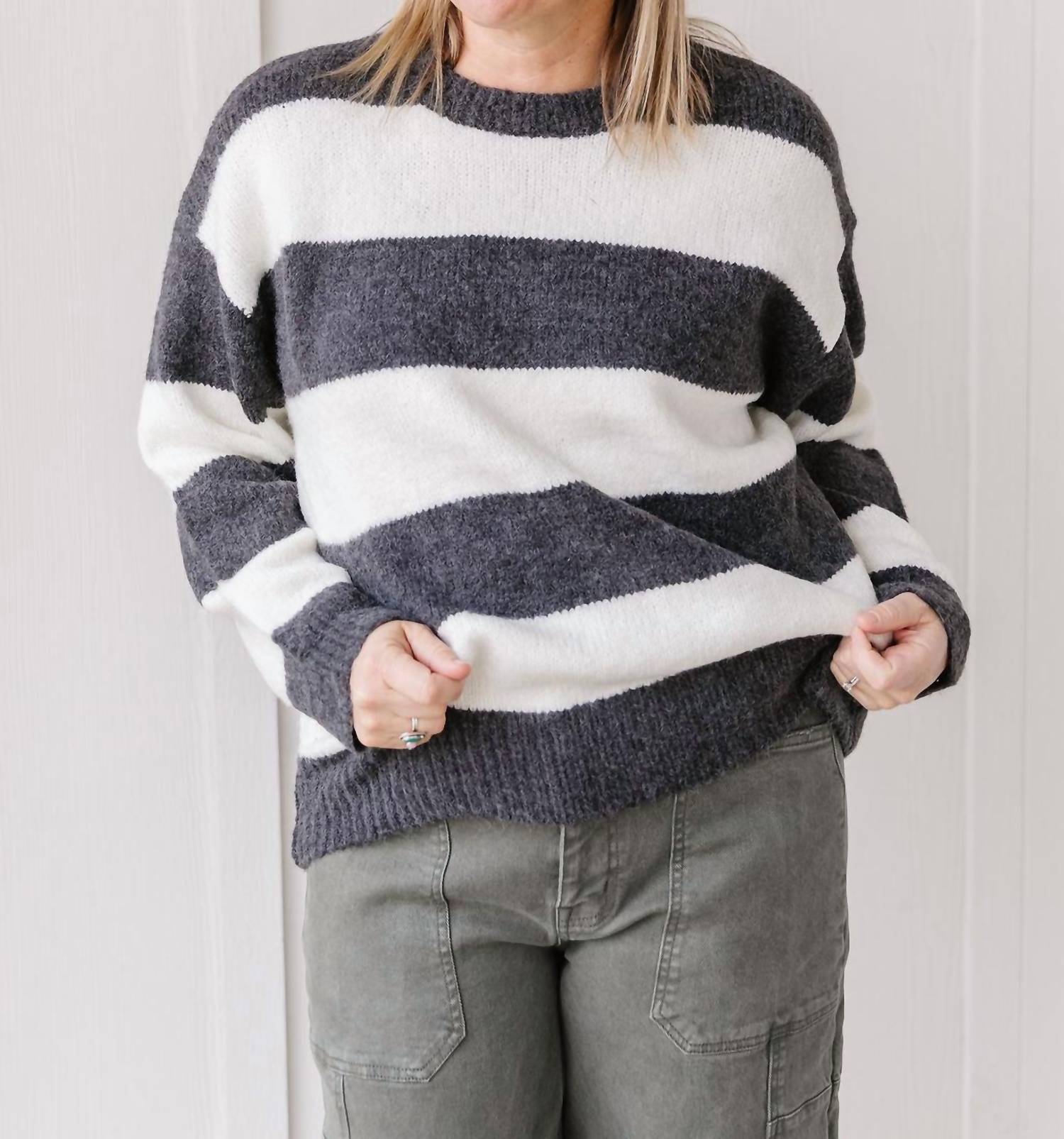 Bibi - Lindsay Striped Sweater
