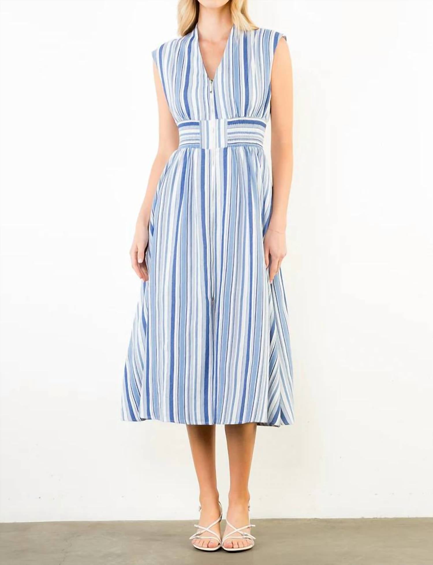 Thml - Sleeveless Stripe Midi Dress