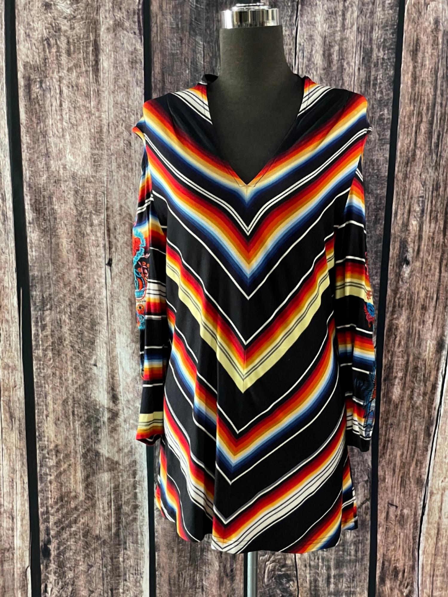 Cold Shoulder Serape Top