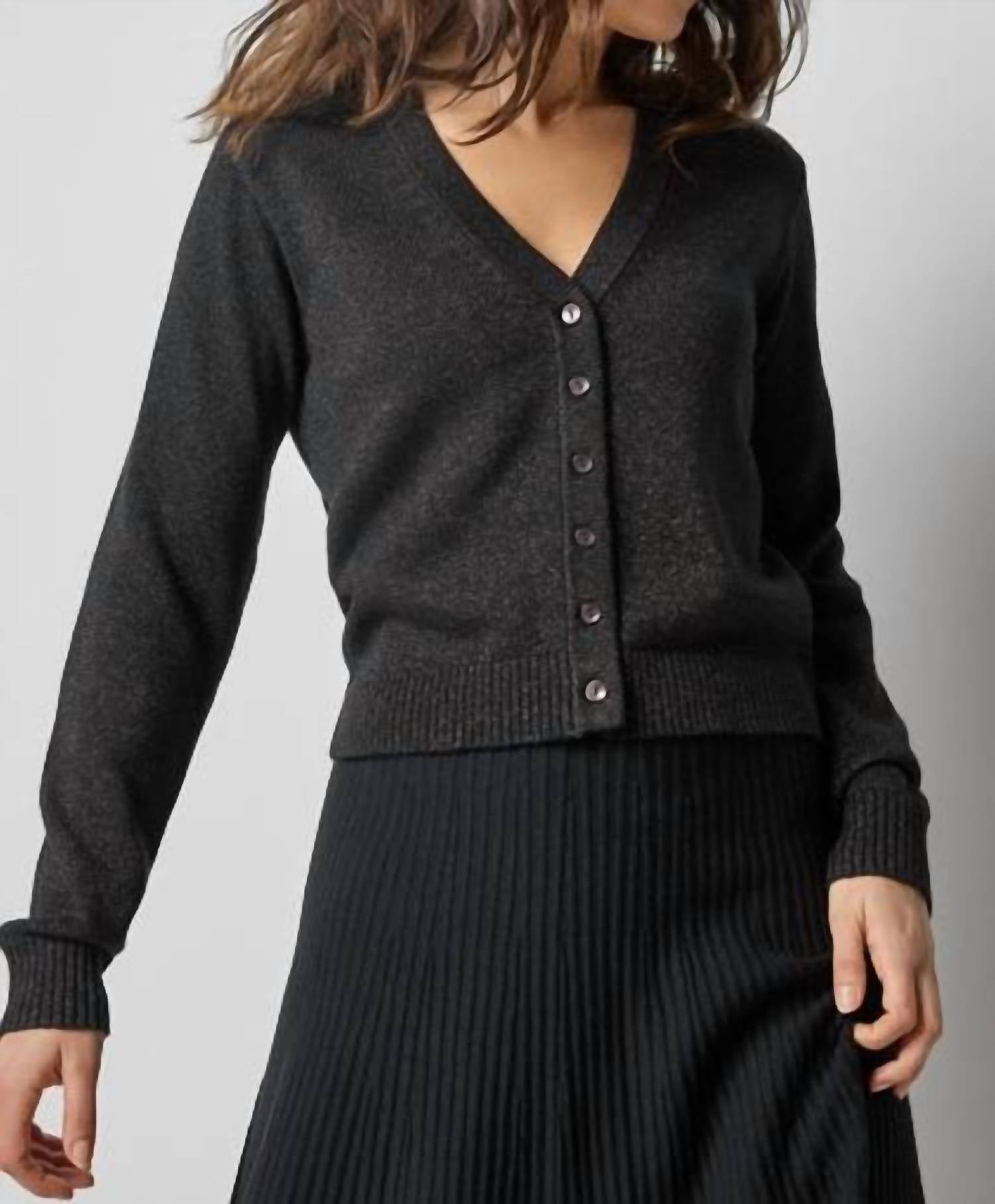 Lilla P - V Neck Sparkle Cardigan