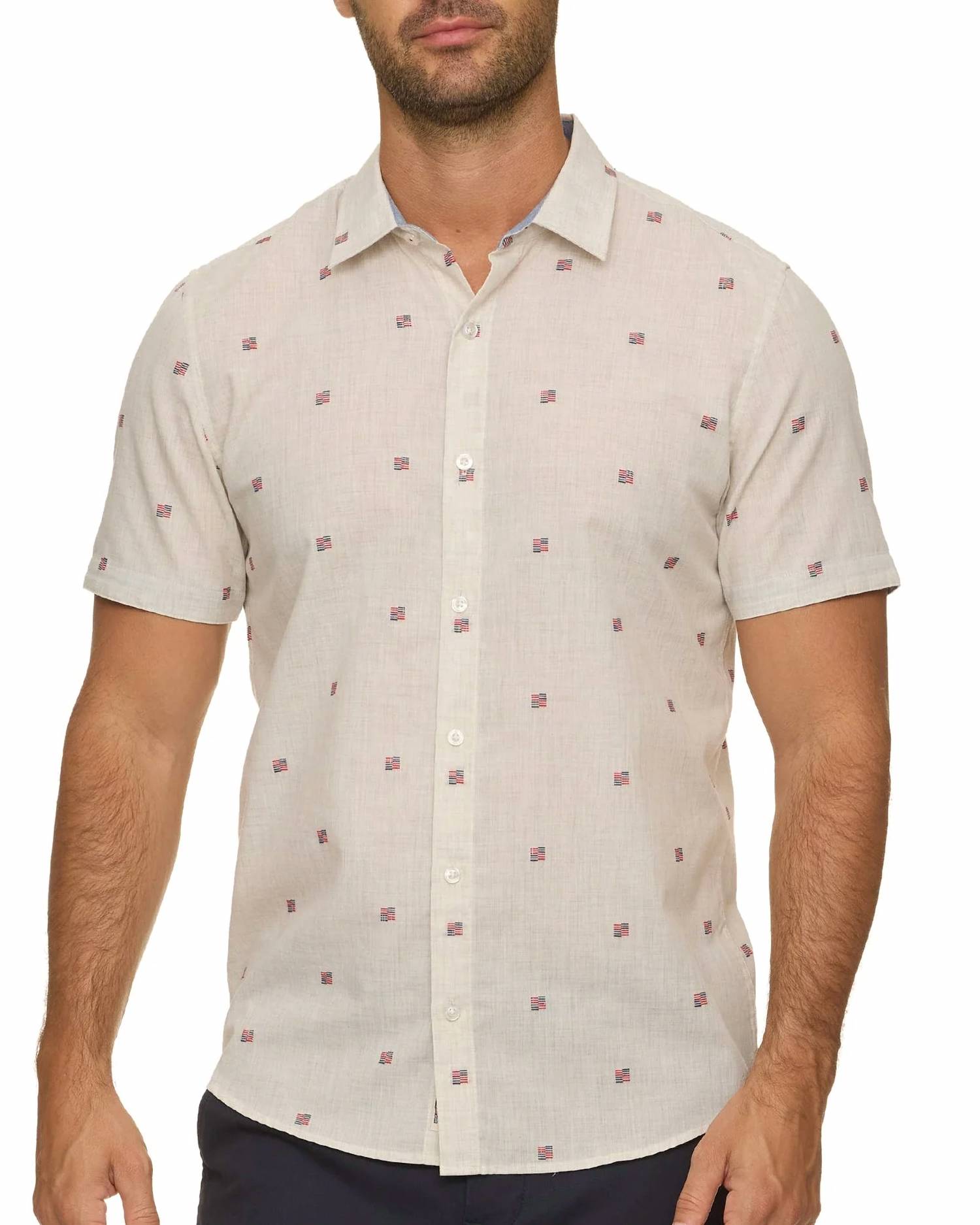 Flags & Anthem - Indio Americana Embroidery Print Shirt
