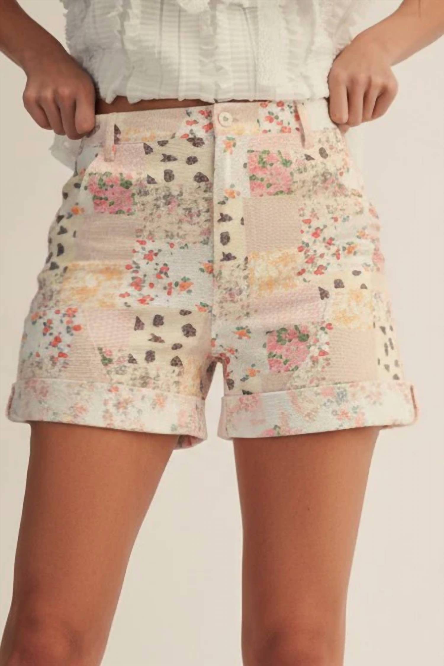 Lovlov - Floral Patchwork Shorts