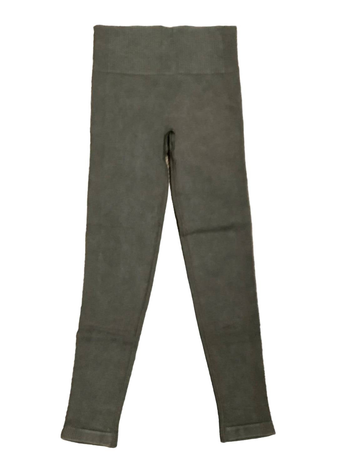 Spanx Soft Stretch Seamless Leggings in dark palm 1 - women's pants - alternate view