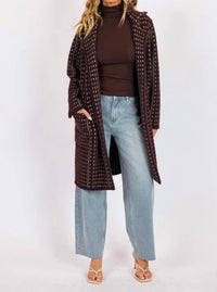 Sage The Label - Marceau Houndstooth Coat