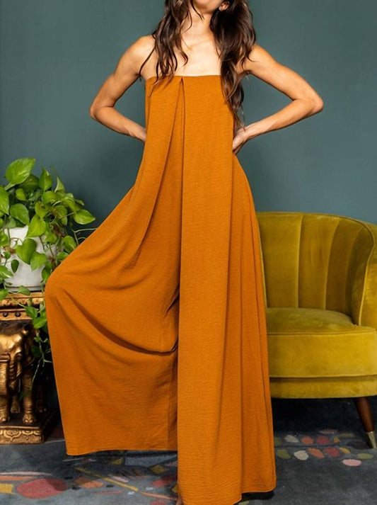 Bucketlist - Strapless Flowy Jumpsuit
