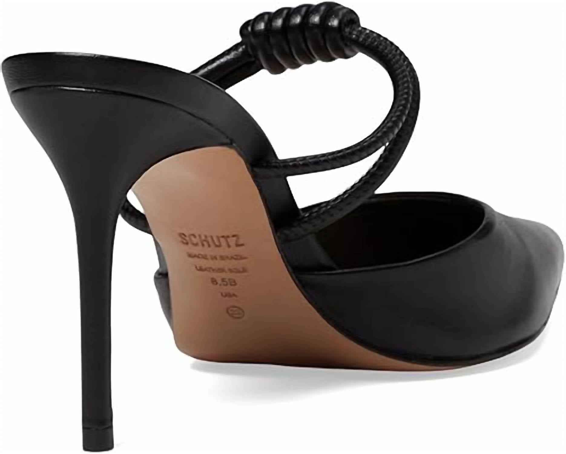 SCHUTZ Women's Lela Heel Mule in black - women's heels - view 4