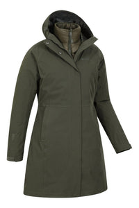 Mountain Hardwear Alaskan 3-in-1 Waterproof Coat in 1 waterproof coat women s in green - women's jacket - alternate view