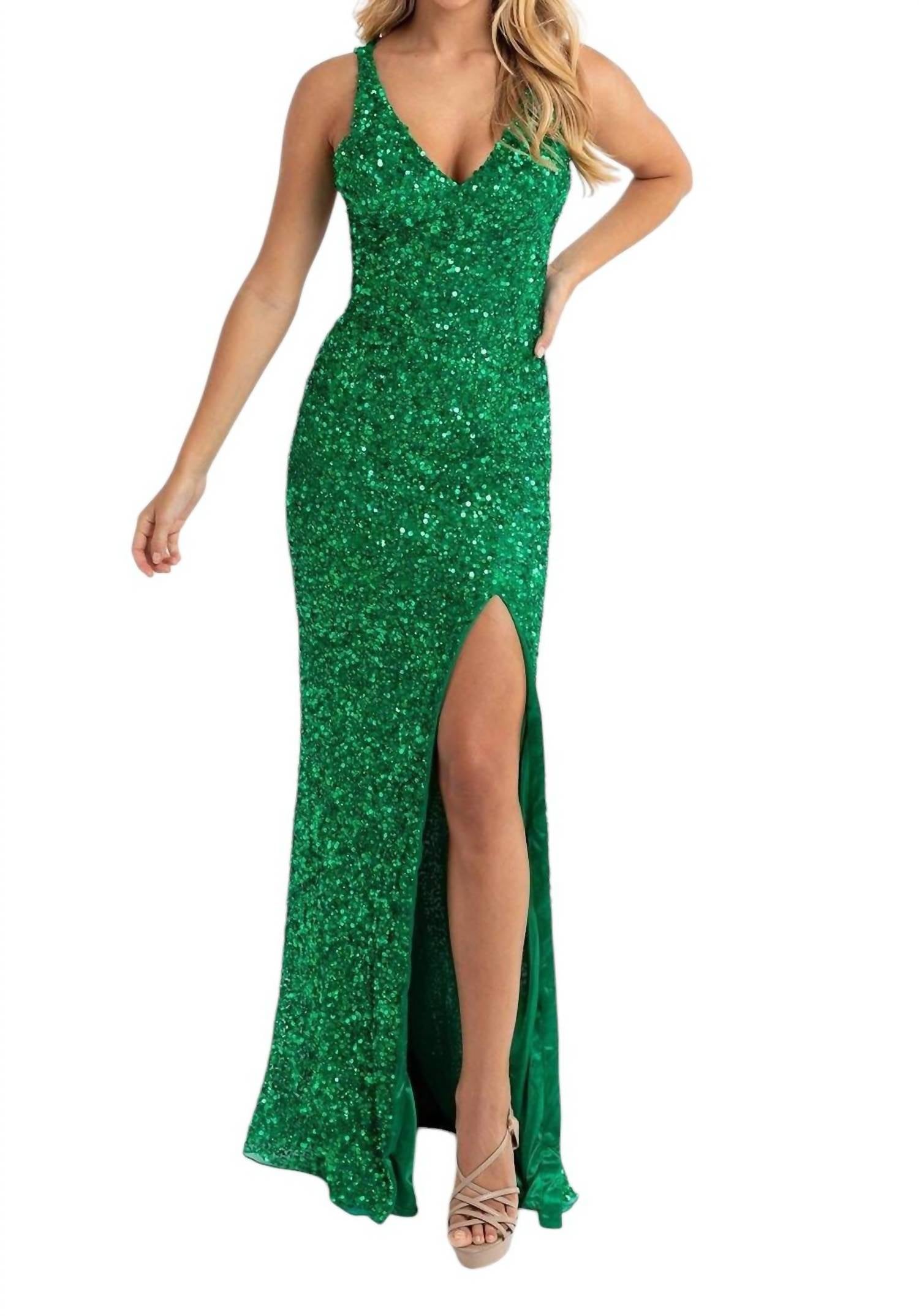Primavera - Sleeveless Crisscross Straps Gown