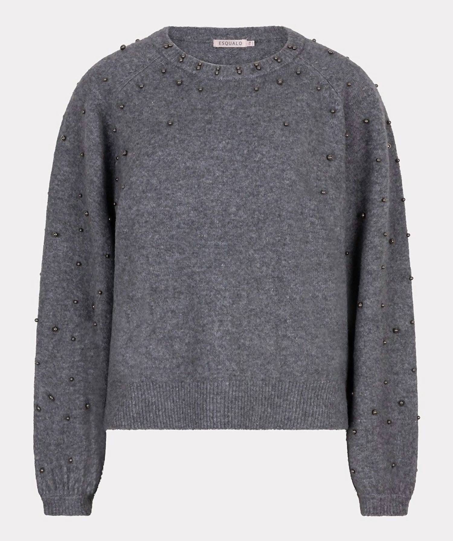 Esqualo - Suzette Ragland Sleeve Pearls Sweater