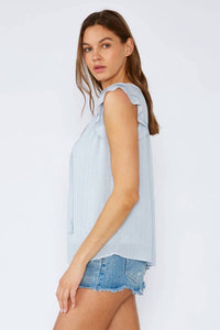 Lovestitch - Shauna Metallic Cap Sleeve Top