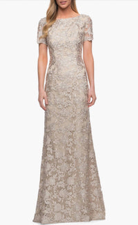 La Femme - Lace Evening Dress