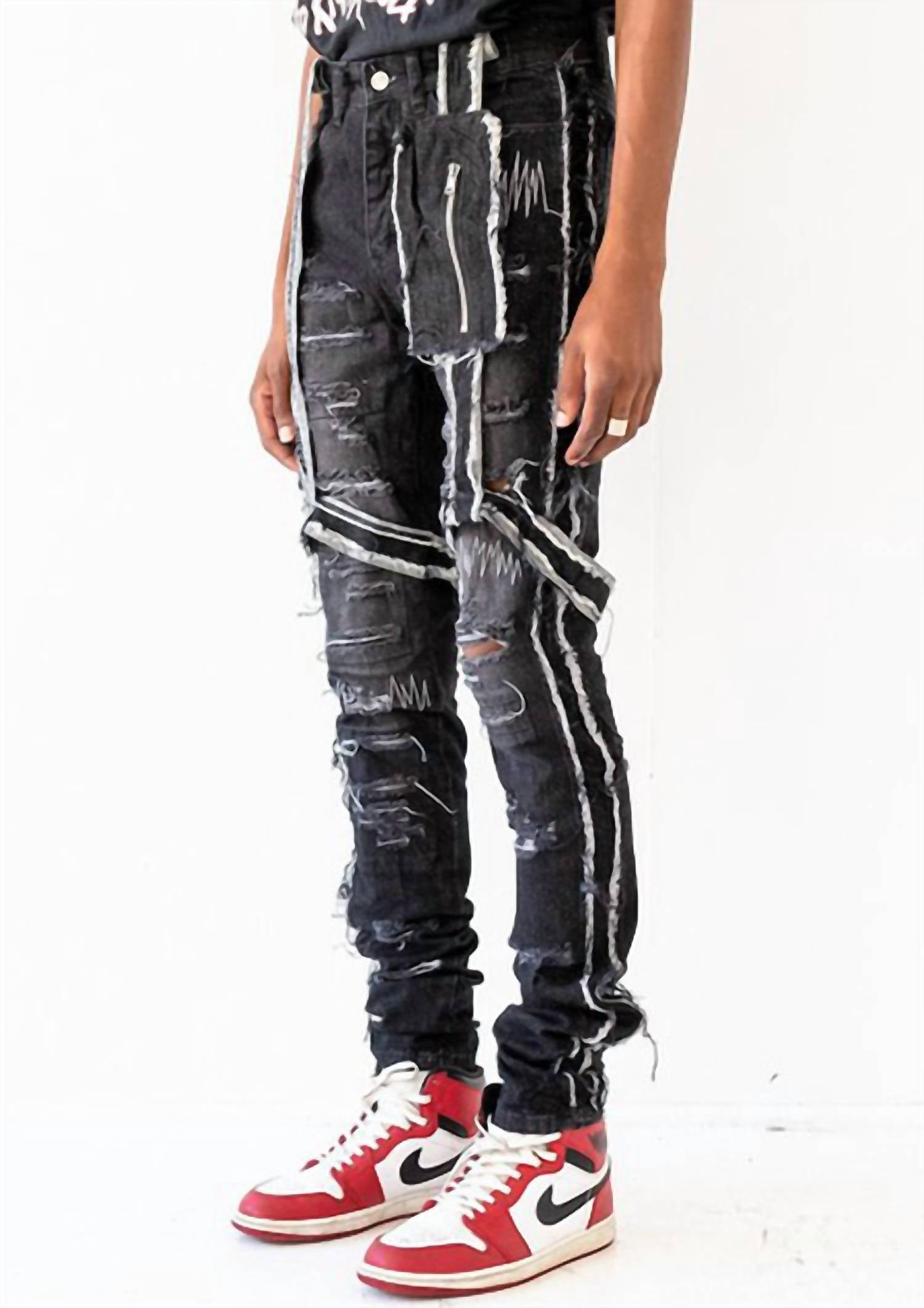 Who Decides War - Gnarly Destroyed Denim Jeans