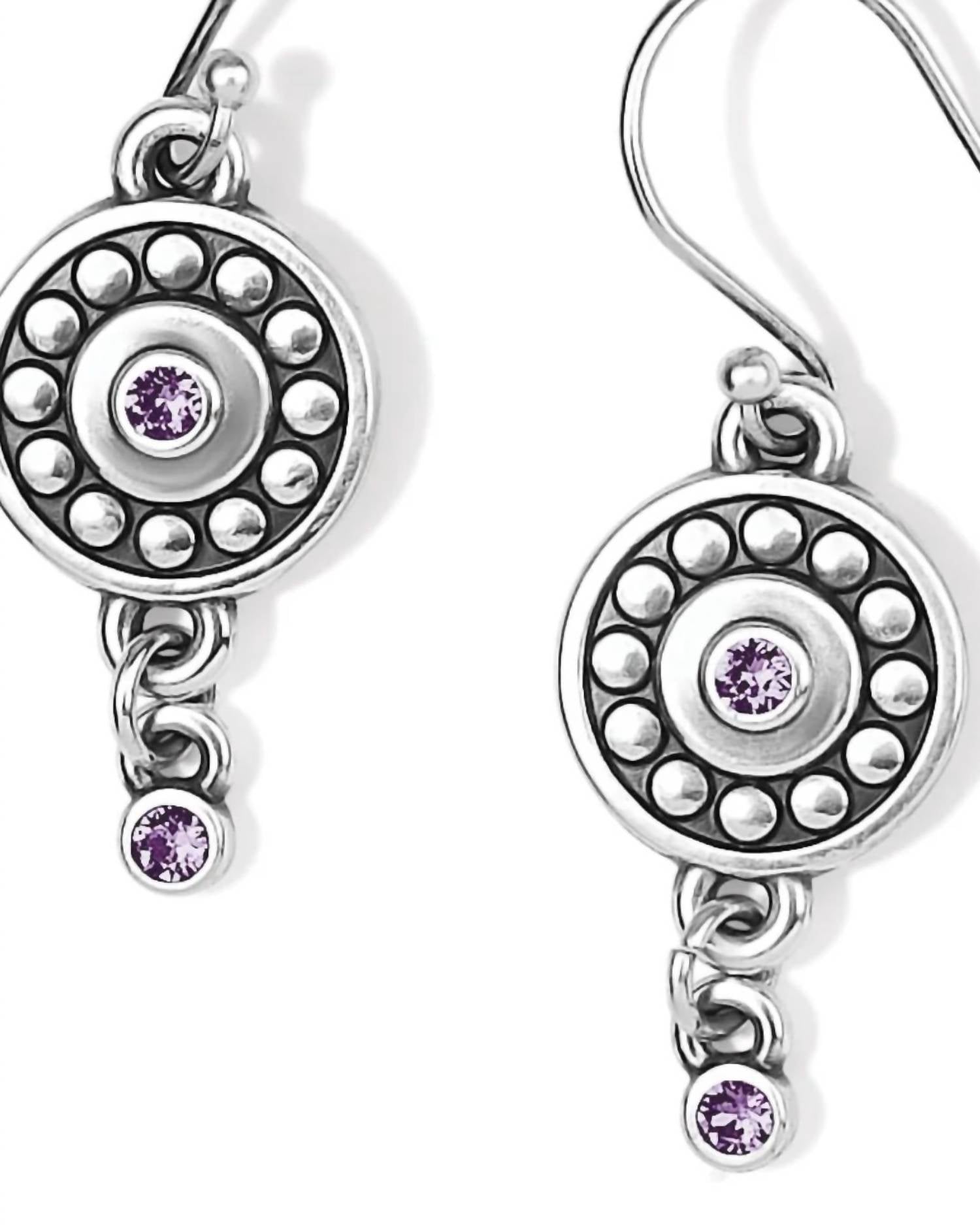 Brighton - Women's Pebble Dot Medali Reversible French Wire Earrings