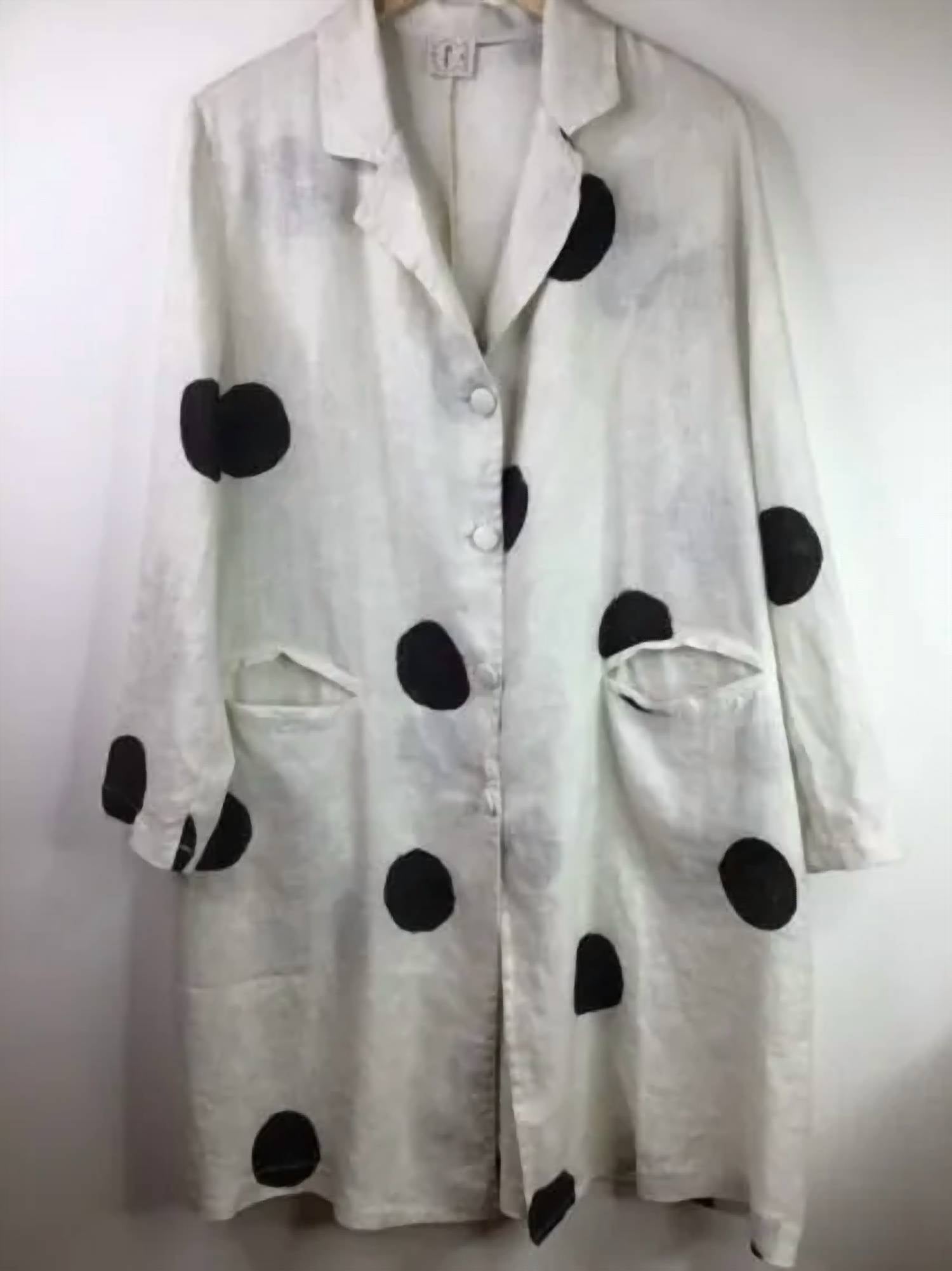 Fissore Cashmere - Linen Button Front Duster