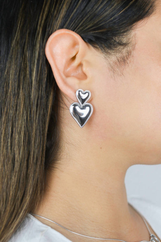 Alv Jewels - Women's Bailey Aubrey Heart Stud Earrings
