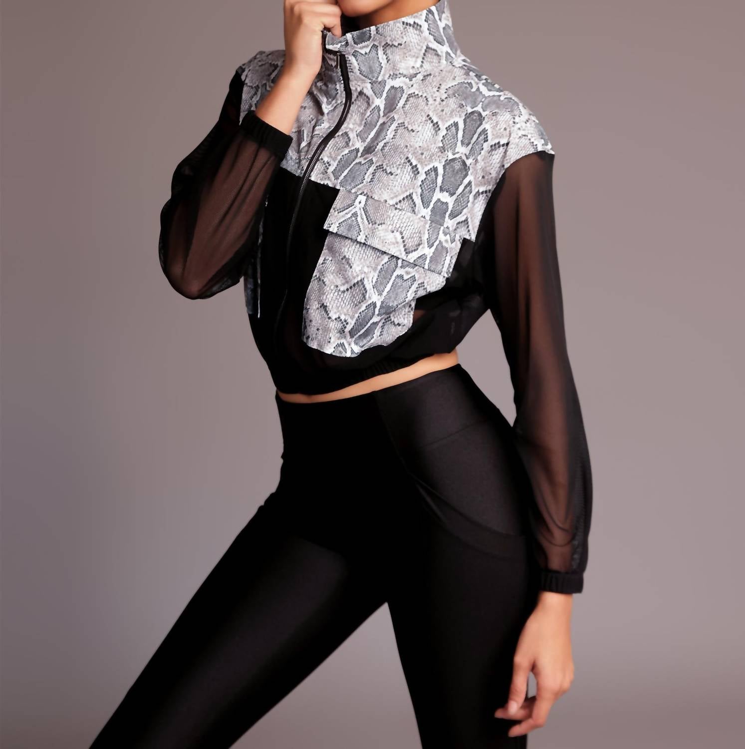 HEROINE SPORT Illusion Lightweight Performance Jacket in snow python - women's jacket - view 4