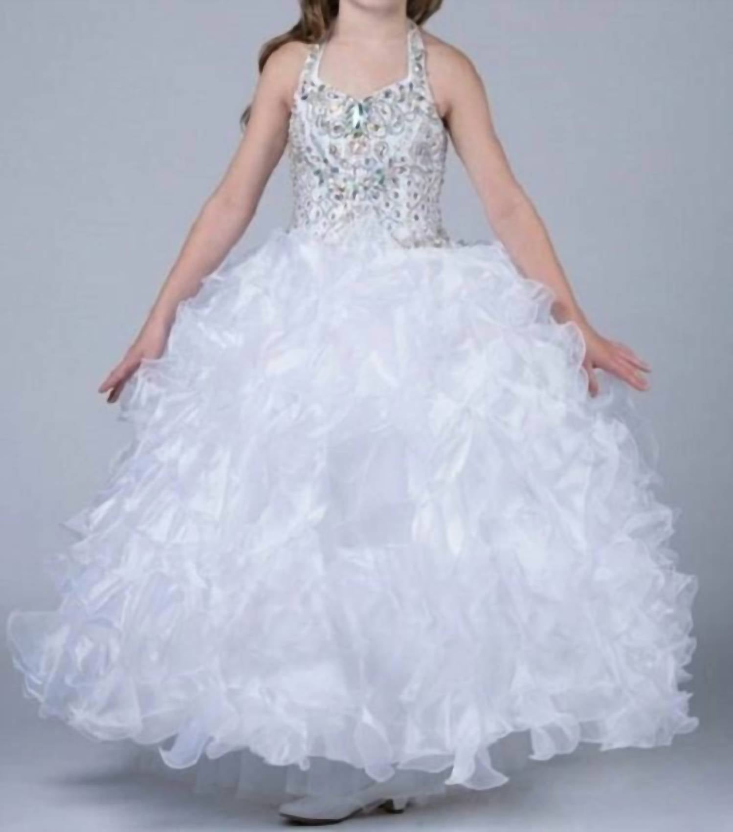 Little Rosie - Girl's Long National Level Pageant Dress