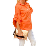 Minan Wong - CAMELLIA TIER SLEEVE SHIRT