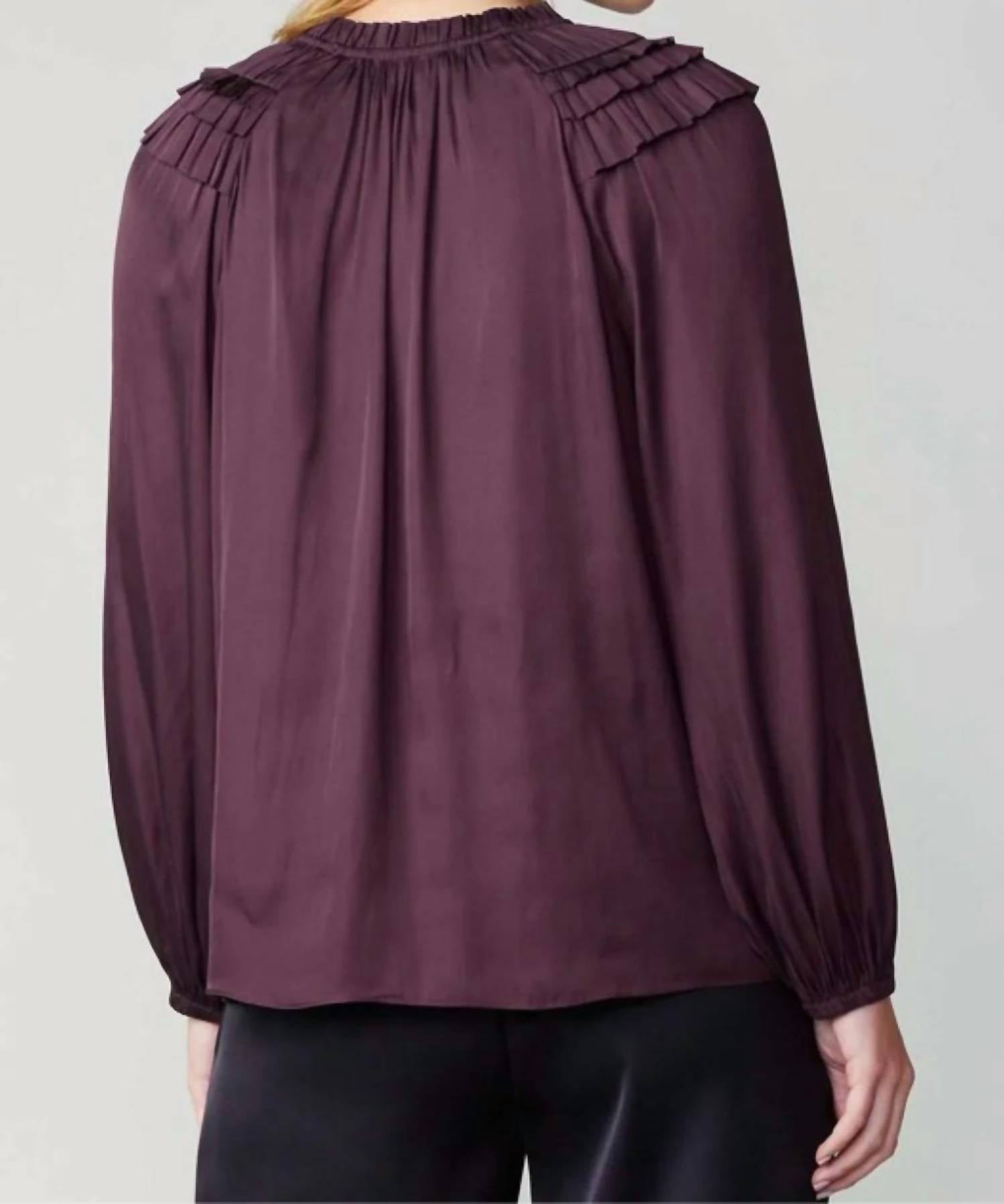 Current Air - Shoulder Ruffle Top