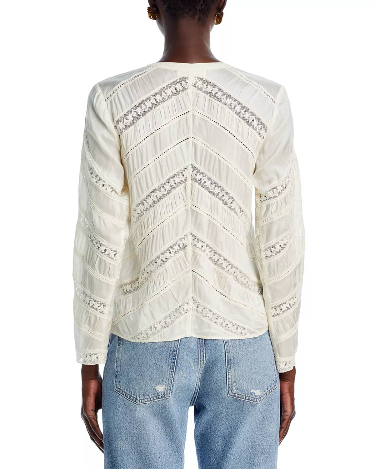Loveshackfancy - Tandra Romantic V-neck Blouse