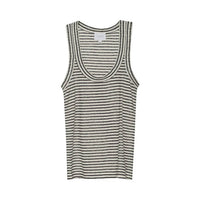 Sundays - Stripe Linen Danny Tank Top