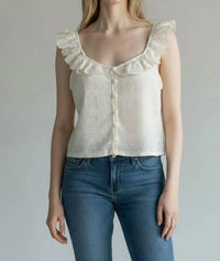 Dex - Eyelet Tank Top