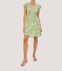 Rails Gigi Dress in green meadow - women's dress - detail view