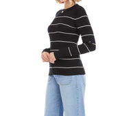 Karen Kane - Sayer Stripe Ribbed Sweater