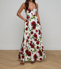 L'Agence - Sutton Beaded Strap Gown