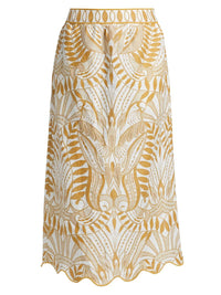 Farm Rio - Lace Nature Midi Skirt