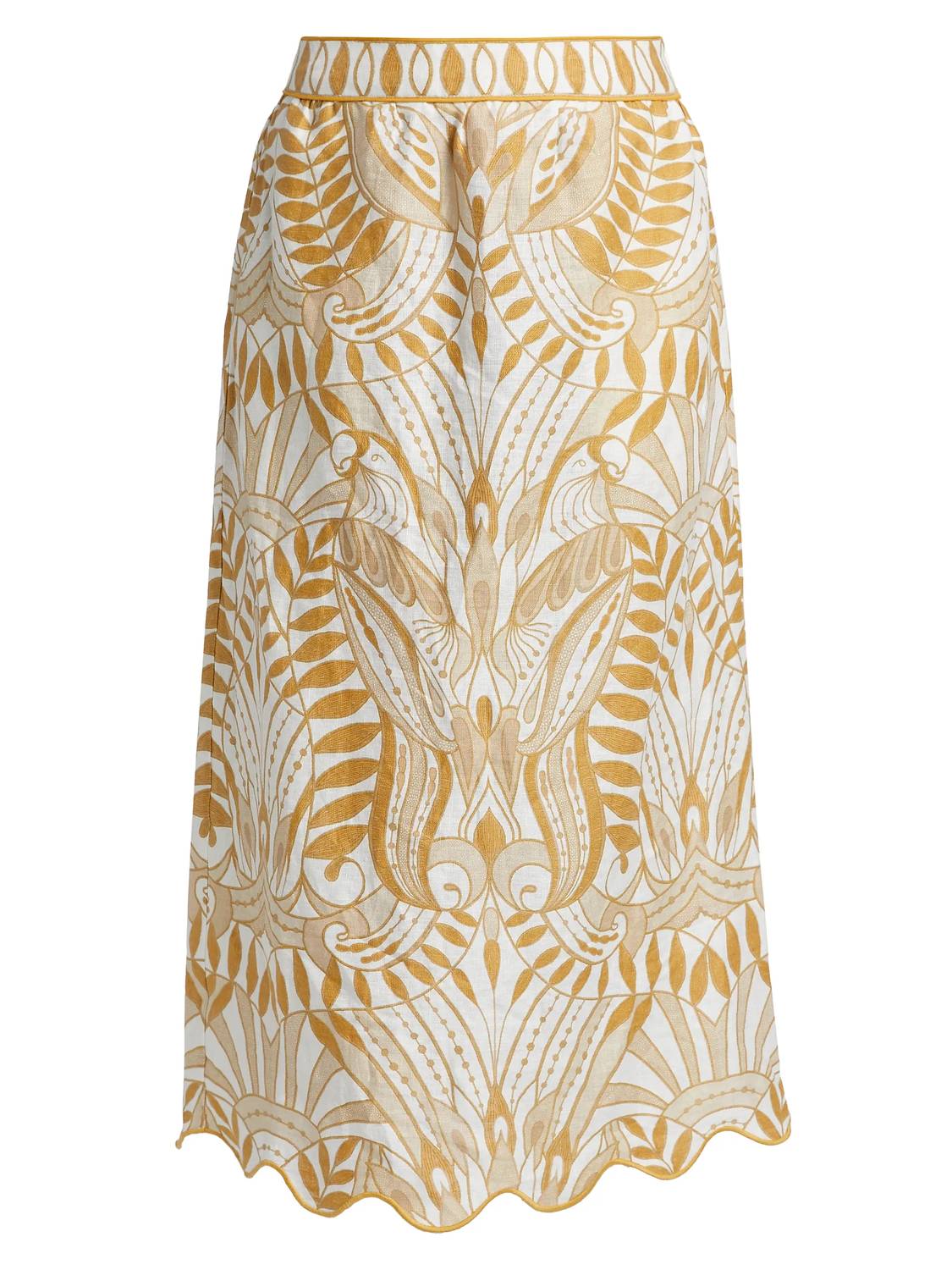 Farm Rio - Lace Nature Midi Skirt
