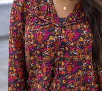 Grace And Lace - Autumn Eve Chiffon Top