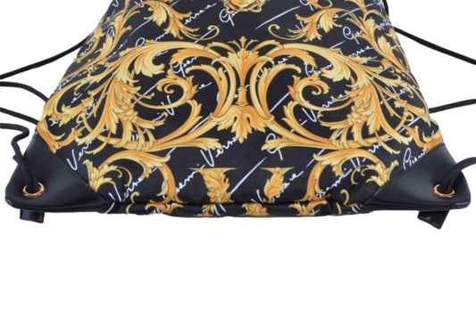 Versace - Women's Nylon Barocco Signature Print Drawstring Backpack