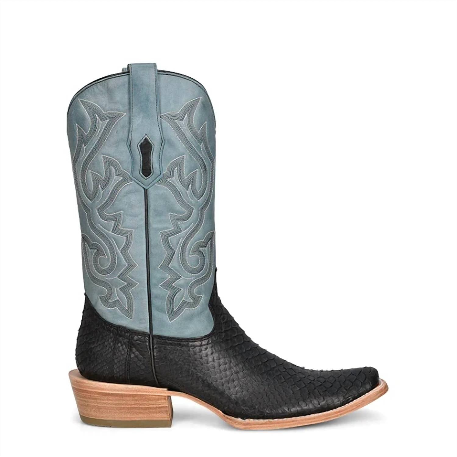 Corral - Men's Python Embroidery Square Toe Boots