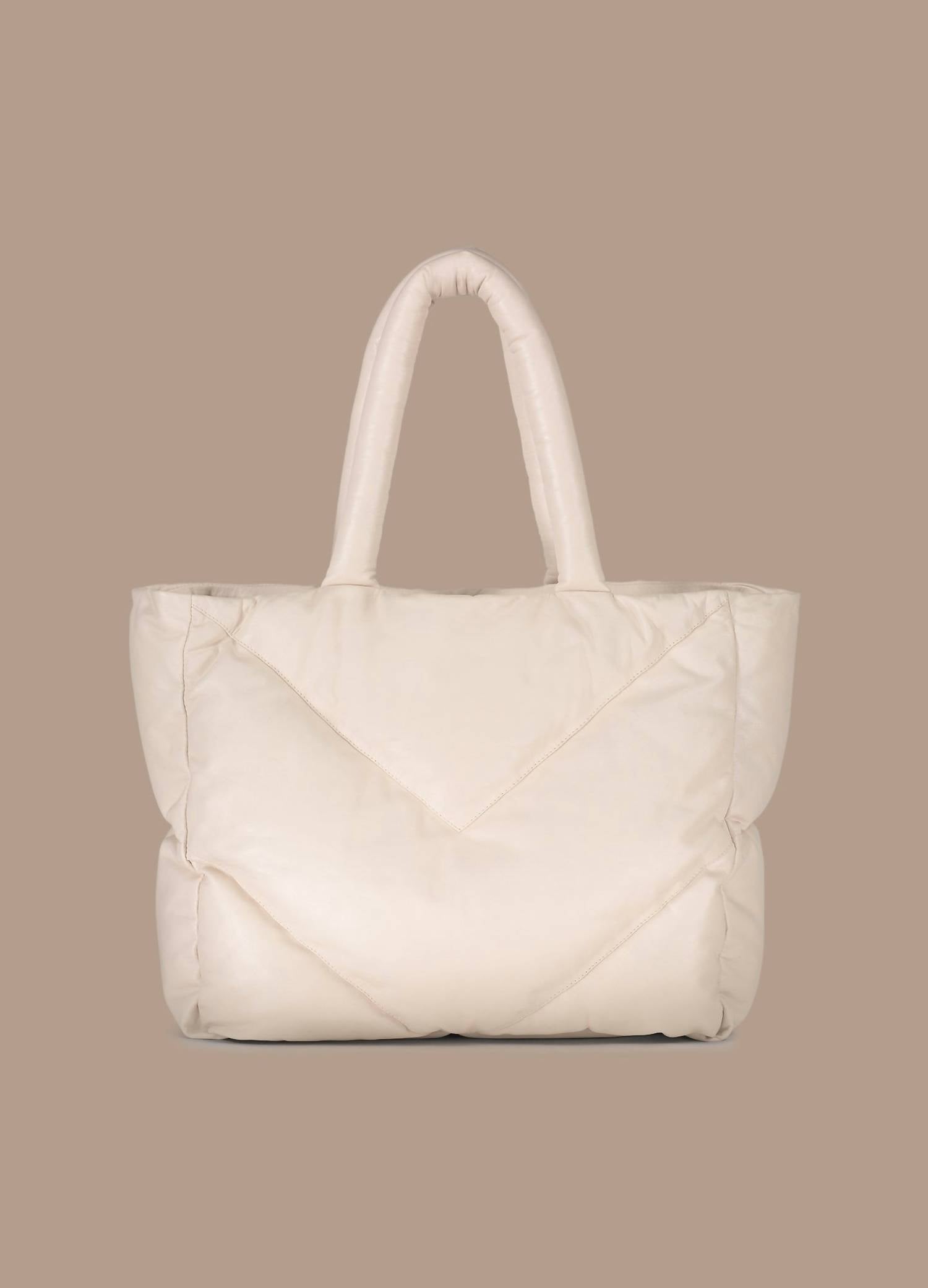 Summum - Women's Quilted Leather Puffy Shoulder Bag