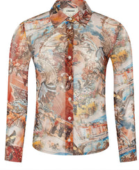 L'Agence - Indiana Mesh Blouse