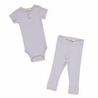 Marmar Copenhagen - Kid's Short Sleeve Ribbed Henley Body Set
