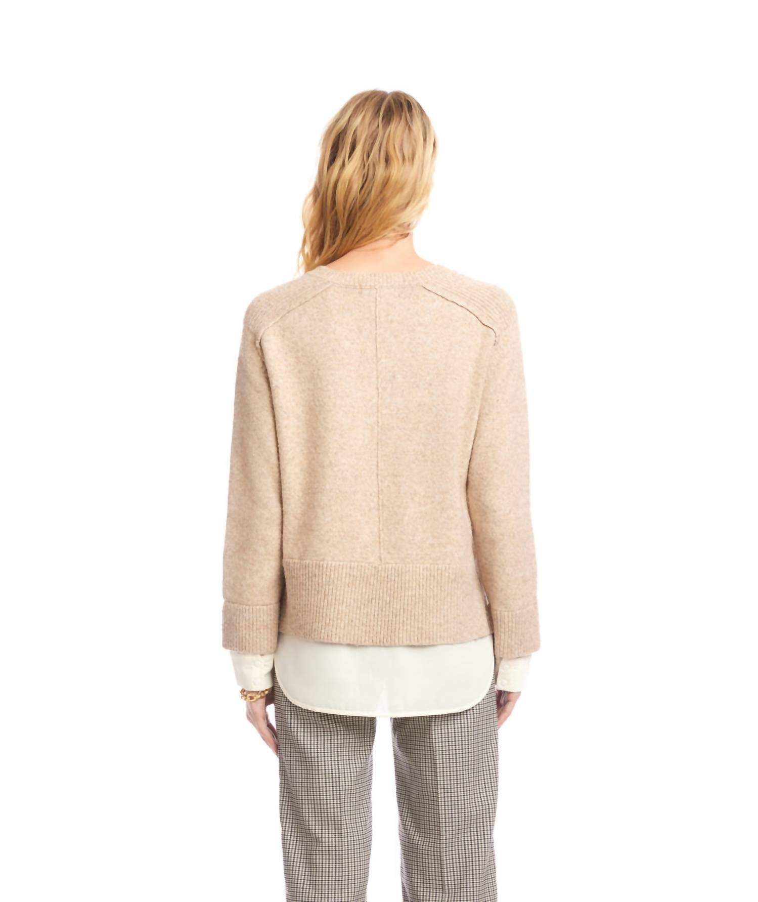 Karen Kane - Layered V-Neck Sweater