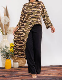 Karen T Design - Asymmetrical Top Two Piece Set