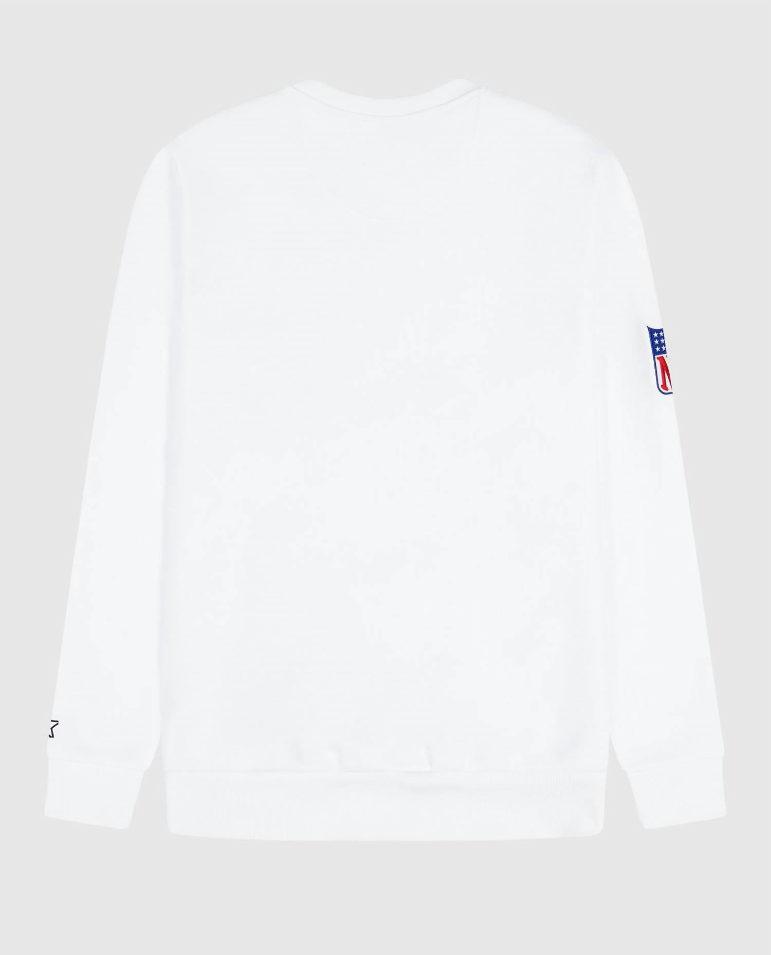 Starter - Men's New York Giants Crew Neck Sweatshirt With Zip Pockets