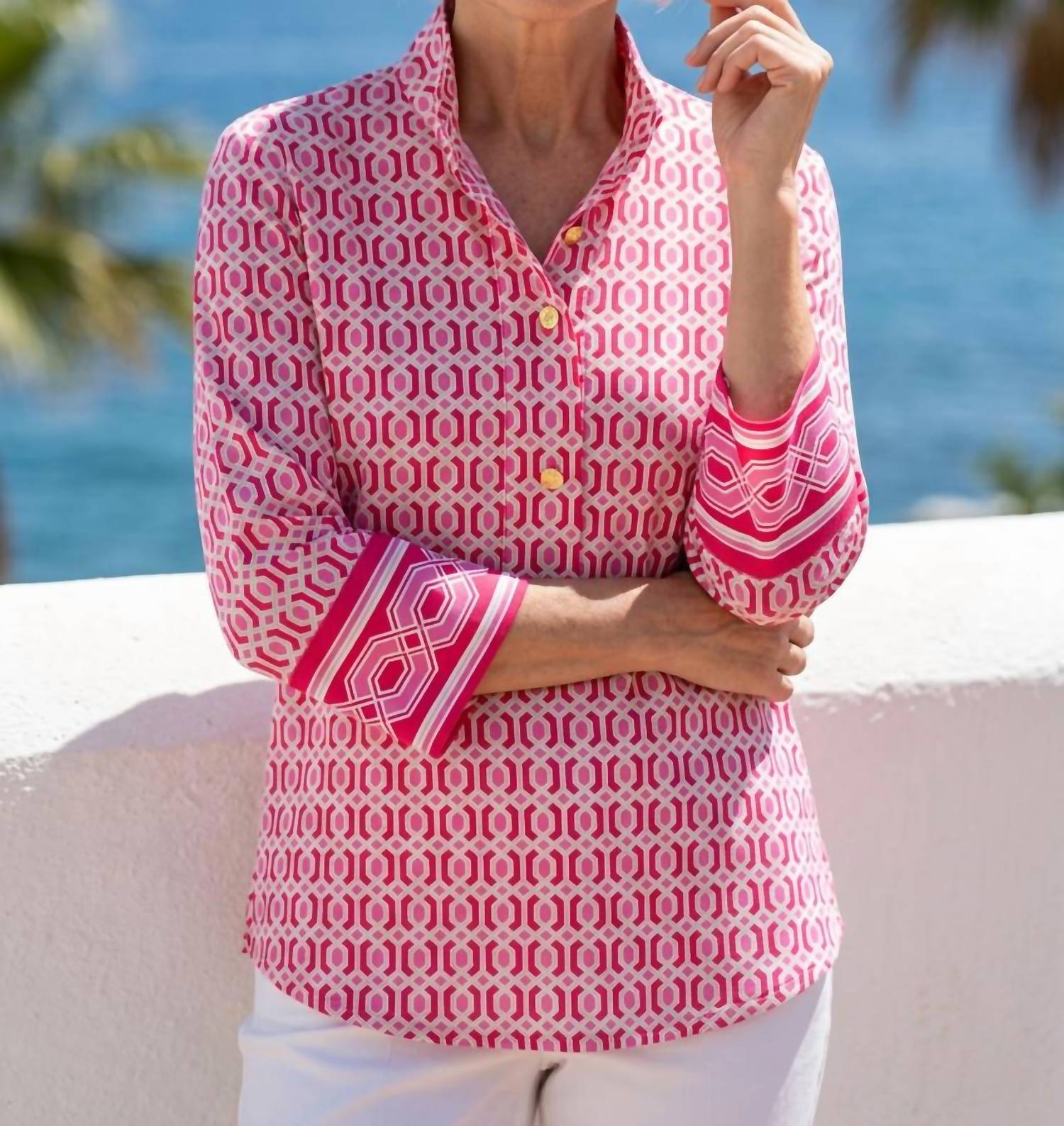 Jude Connally - Belinda 3/4 sleeve top