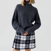 Guest In Residence - Cropped Ribbed Turtleneck Sweater
