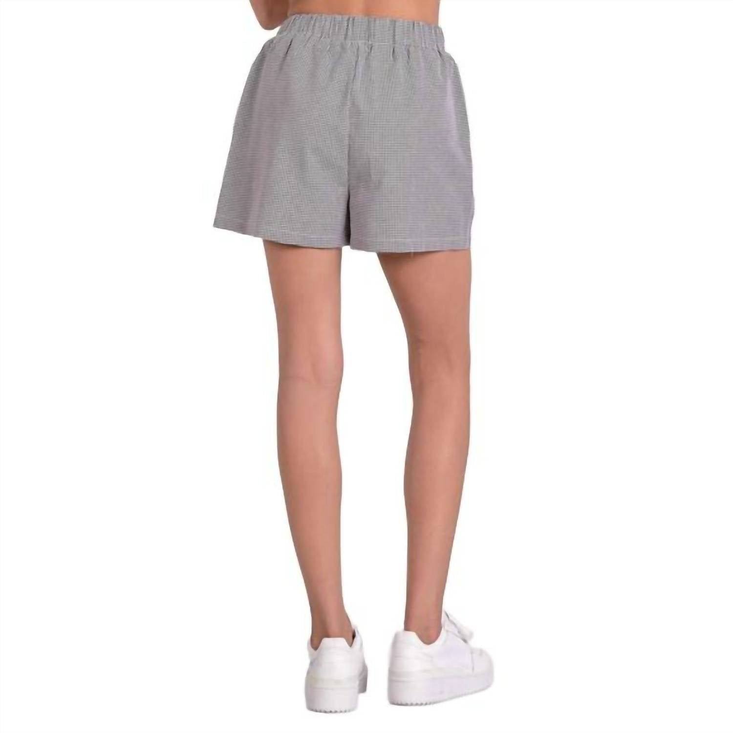 Elan - Elastic Waist Band Seersucker Shorts