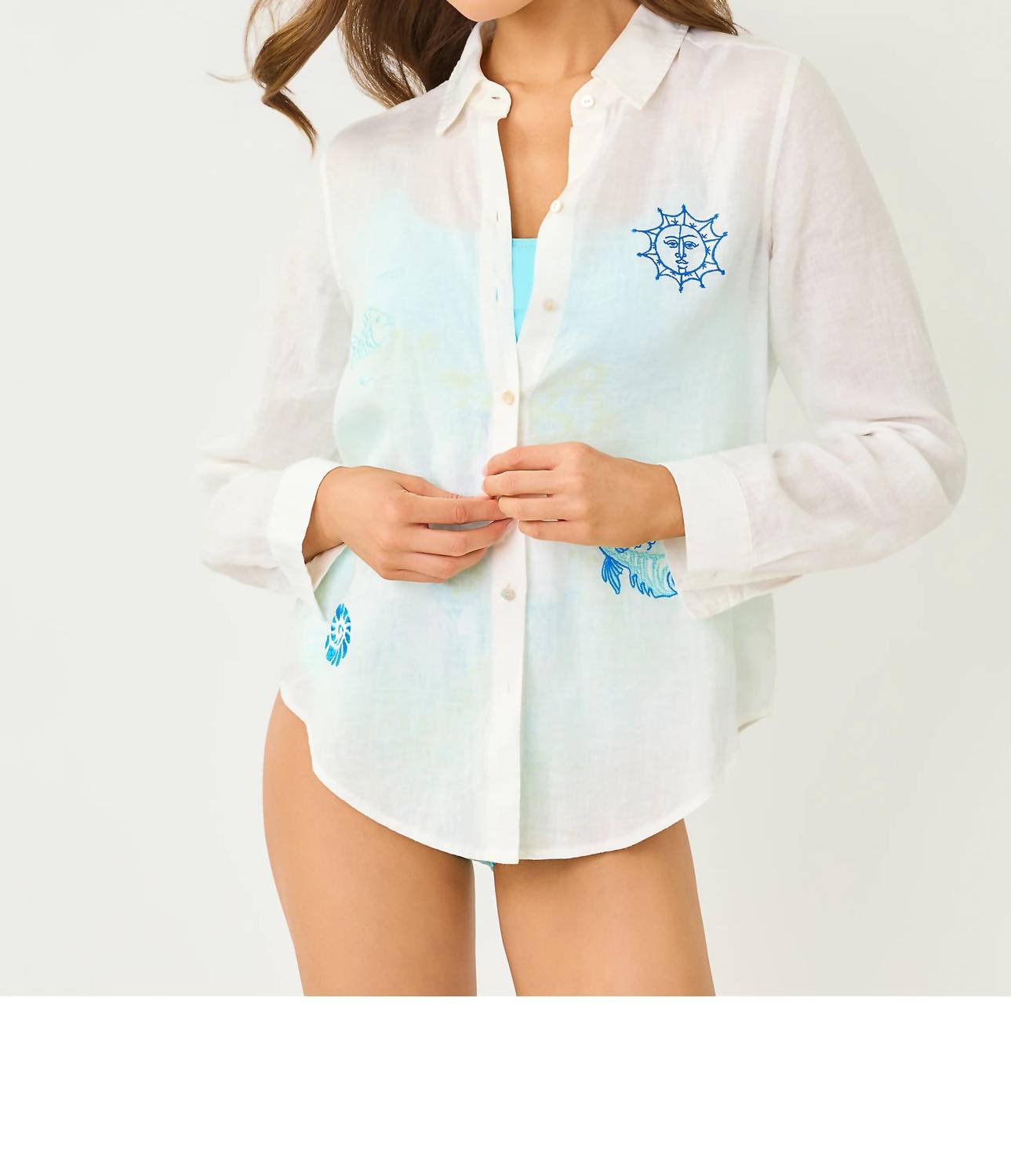 Lilly Pulitzer - Sea View Button Down Top