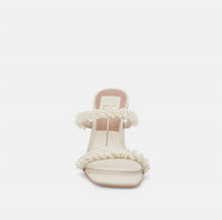 Dolce Vita Women's Noel Heels in vanilla pearls - women's sandal - alternate view