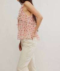 Free People Fearless Knit Tank Top in ivory combo - women's tank top - detail view