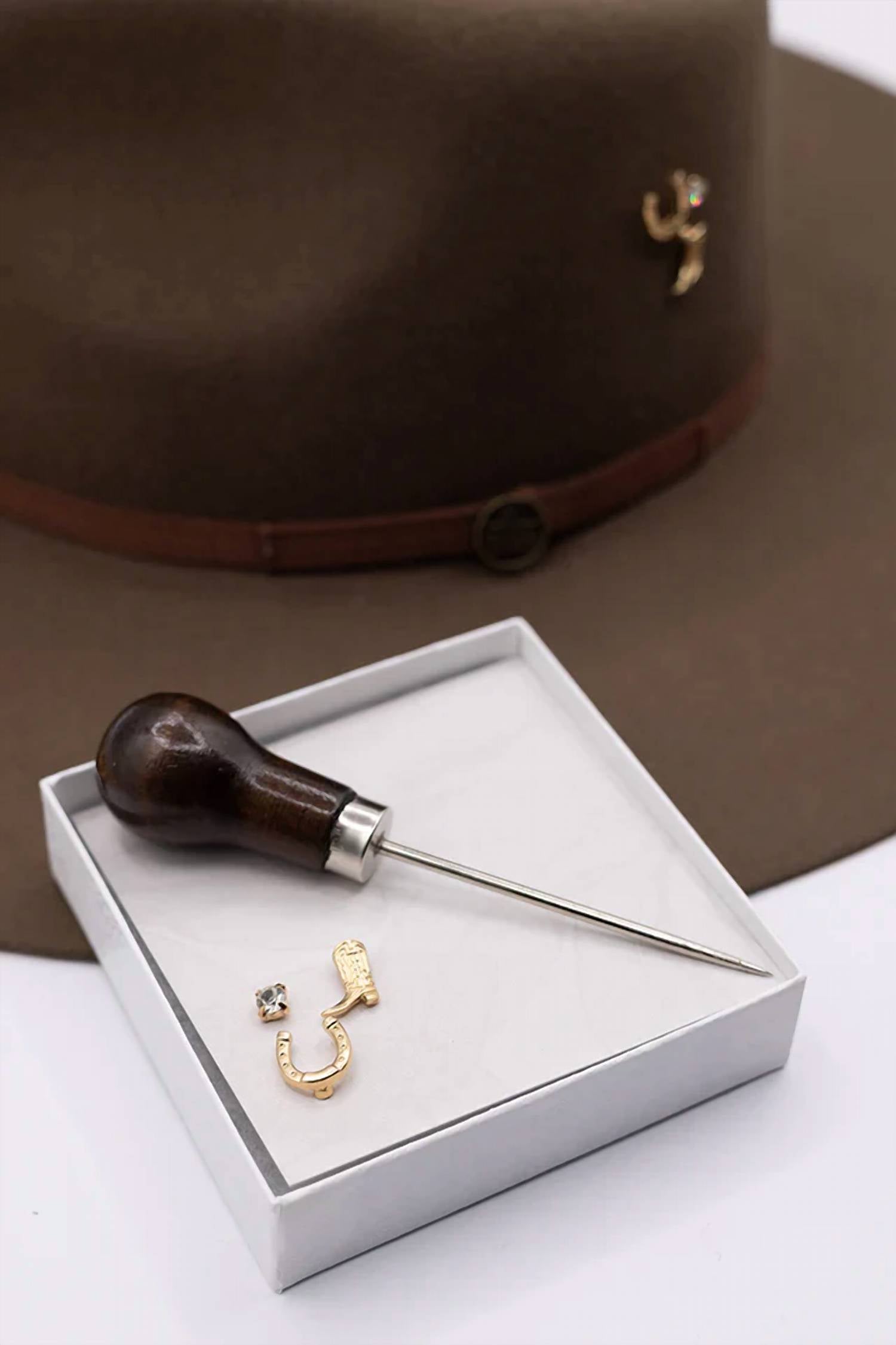 Fleastyle - Unisex Western Hat Pin Kit